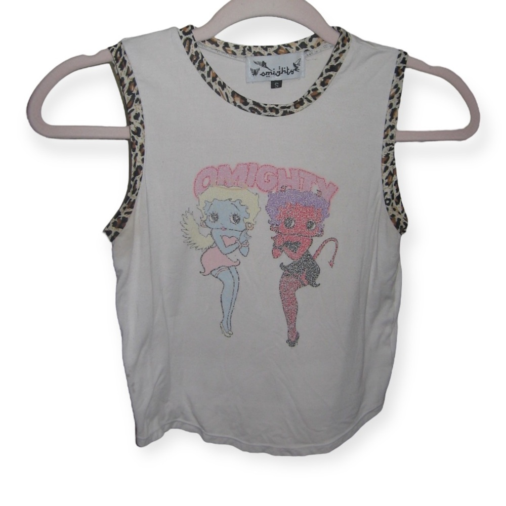 Omighty Angel Devil Betty Muscle Tee